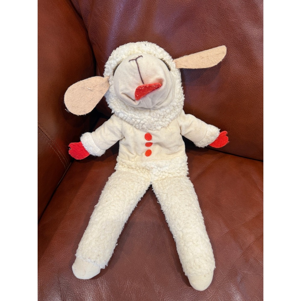 Vintage 1992 Shari Lewis Lamb Chop 16" Hand Puppet Plush Amerawell 70190